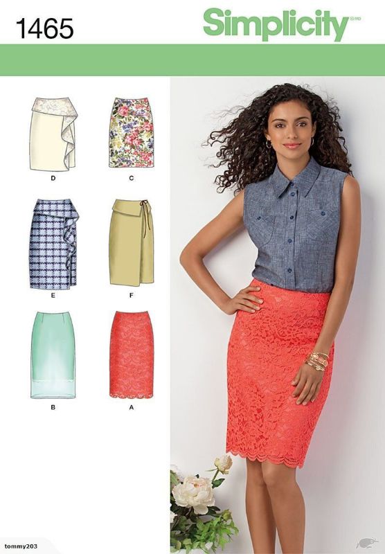 Picture of B275 SIMPLICITY 1465: SKIRT SIZE 6-14