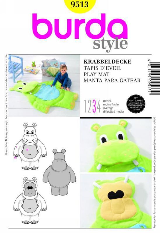 Picture of B169 BURDA 9513: PLAY MAT 