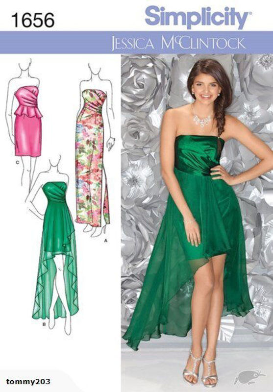 Picture of B1 SIMPLICITY 1656 EVENING DRESS SIZE 4-12