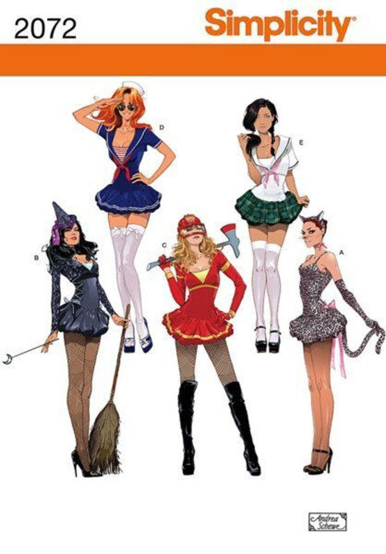 Picture of B25 SIMPLICITY 2072: WOMEN'S COSTUME SIZE 14-22