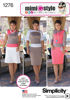 Picture of B81 SIMPLICITY 1276: KNIT FABRIC DRESS SIZE 6-14