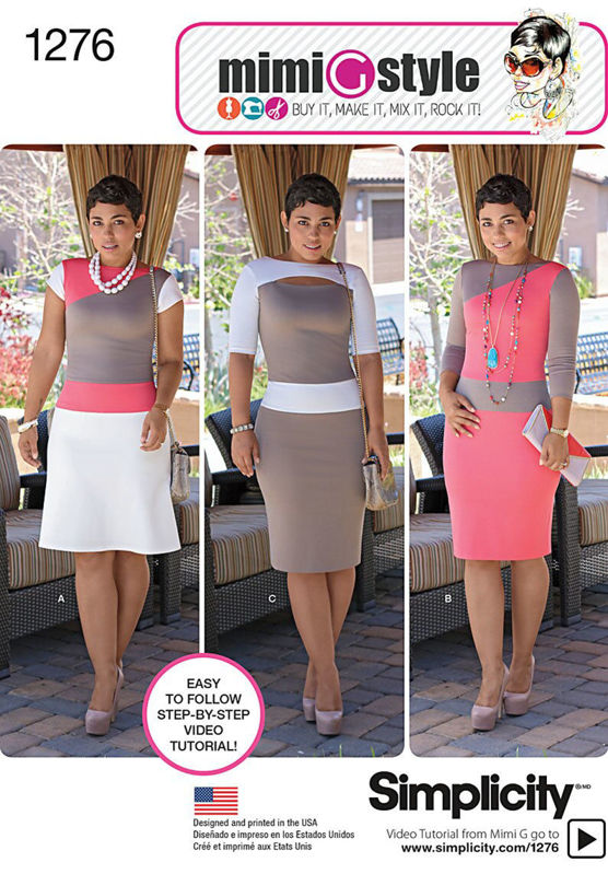 Picture of B81 SIMPLICITY 1276: KNIT FABRIC DRESS SIZE 6-14