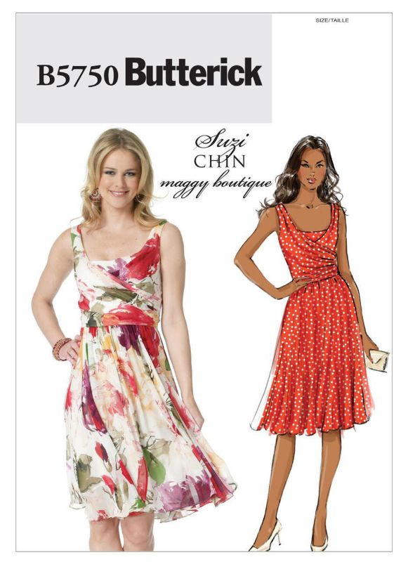 Picture of B5750 BUTTERICK B5750:  DRESS SIZE 14-22