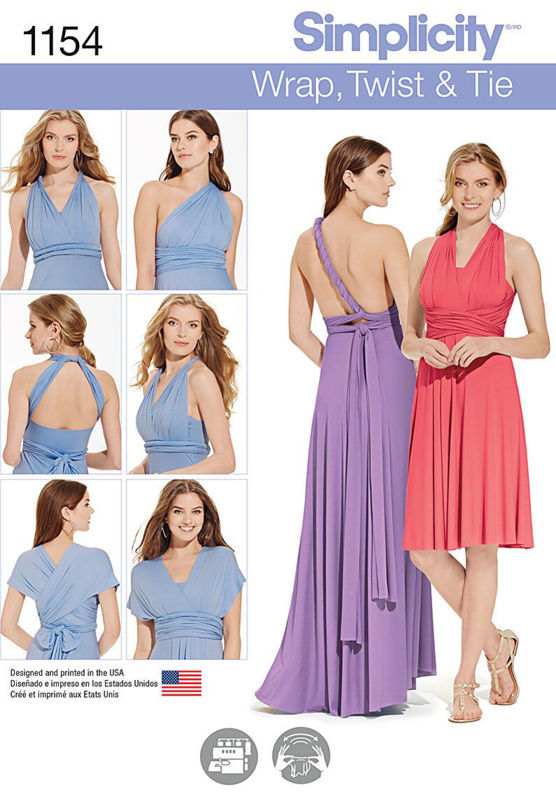 Picture of 18 SIMPLICITY 1154: WRAP, TWIST & TIE SIZE 4-26