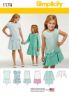 Picture of B192 SIMPLICITY 1174: GIRL'S DRESS SIZE 7-14