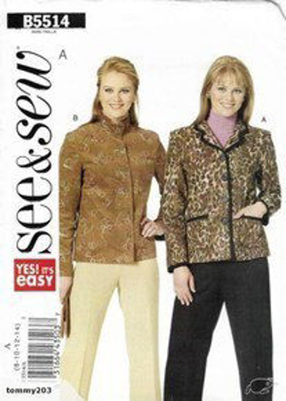 Picture of C106 SEE&SEW B5514: JACKET SIZE 8-14