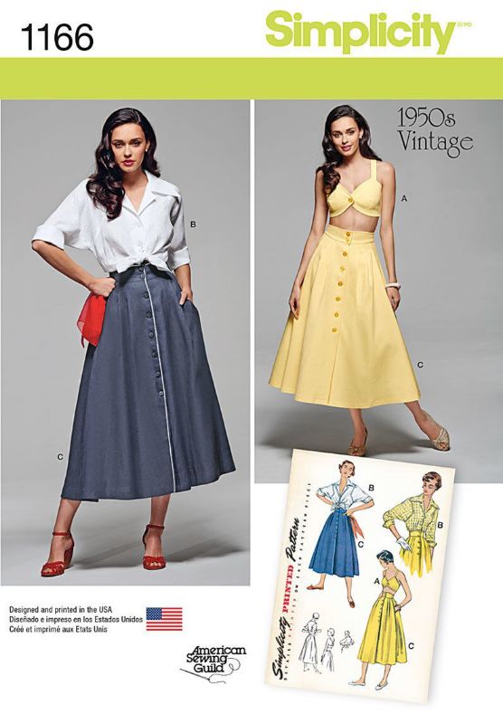 Picture of D1 SIMPLICITY 1166: 1950s SKIRT SIZE 16-24