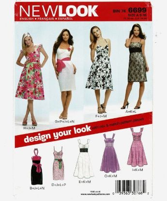 Picture of C151 NEW LOOK 6699: DRESS SIZE 8-18