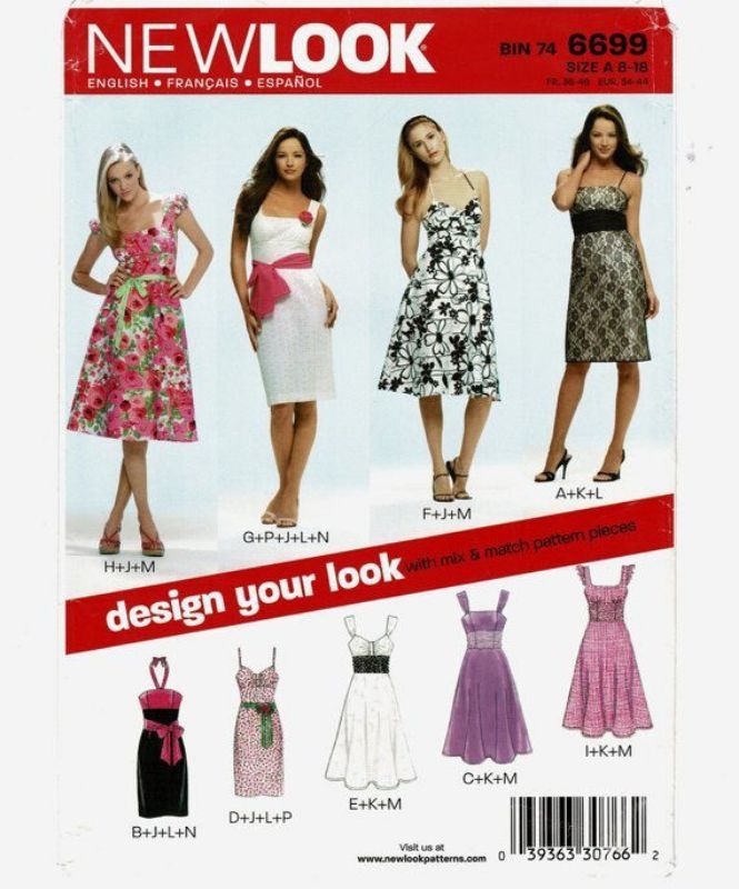 Picture of C151 NEW LOOK 6699: DRESS SIZE 8-18