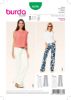 Picture of B142 BURDA 6636: PANTS WITH ZIP & BACK POCKET SIZE 8-18