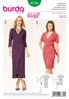 Picture of 44 BURDA 6730: CROSS OVER DRESS SIZE 10-20