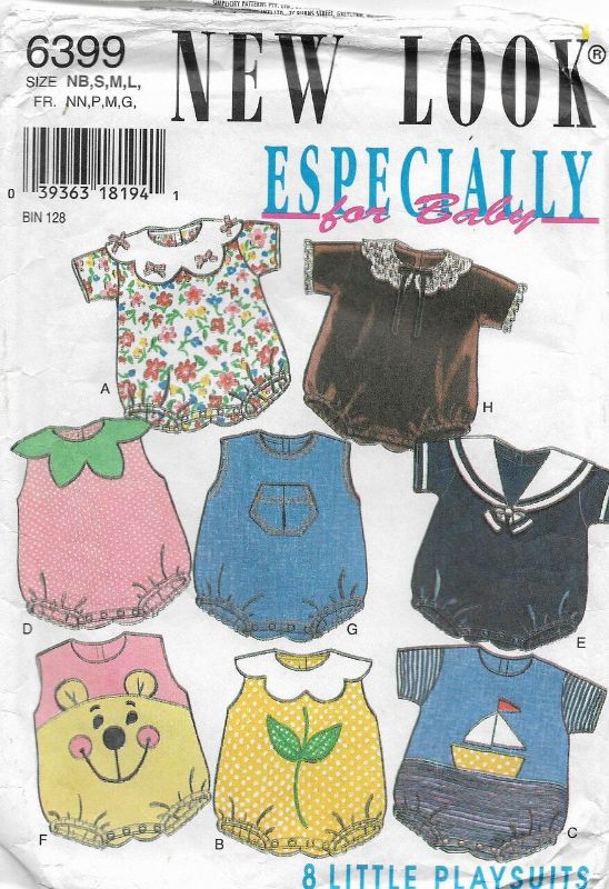 Picture of C357 NEW LOOK 6399: 8 PLAYSUITS  SIZE NB-L
