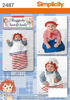 Picture of D2 SIMPLICITY 2487: RAGGEDY ANN & ANDY COSTUME SIZE 1-18M 