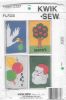 Picture of XX5 KWIK*SEW 2237:  Decorative Outdoor Flags Party, Birth, Santa & Family Tree  Name