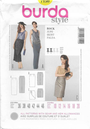 Picture of B109 BURDA 7150: SKIRTS SIZE 10-20