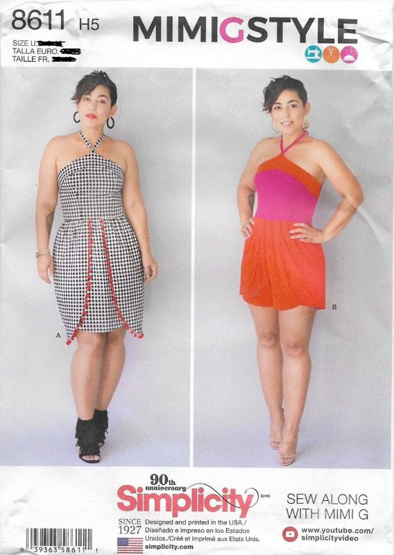 Picture of 56 SIMPLICITY 8611: DRESS & ROMPER SIZE 16-24