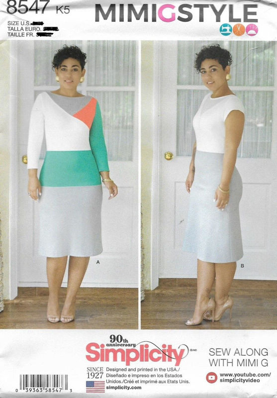 Picture of B148 SIMPLICITY 8547: DRESS SIZE 8-16
