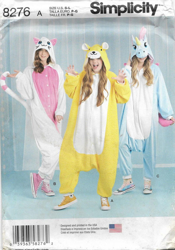 Picture of D5 SIMPLICITY 8276: ANIMAL'S JUMPSUITS SIZE 10-20