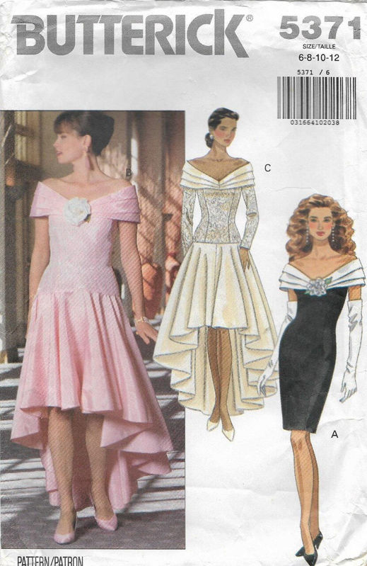 Picture of C208 BUTTERICK 5371: EVENING DRESS SIZE 6-12
