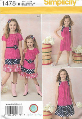 Picture of B30 SIMPLICITY 1478: GIRL'S MIX & MATCH SIZE 3-6