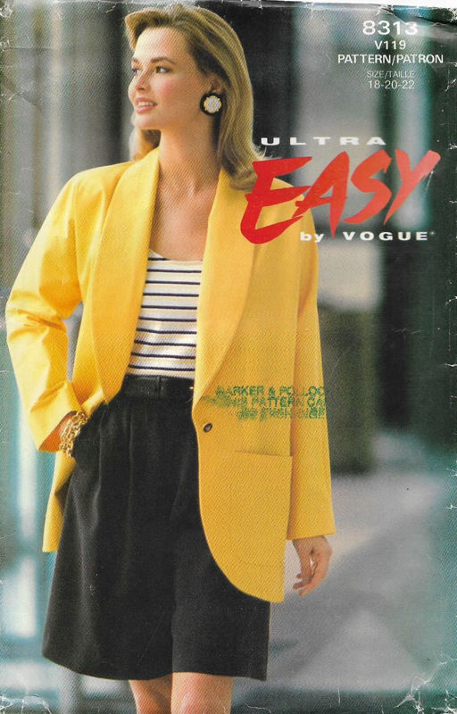 Picture of C156 VOGUE 8313: SHORTS & JACKET SIZE 18-22
