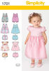 Picture of 23 SIMPLICITY 1701: BABY'S DRESS & PANTS SIZE NB-12