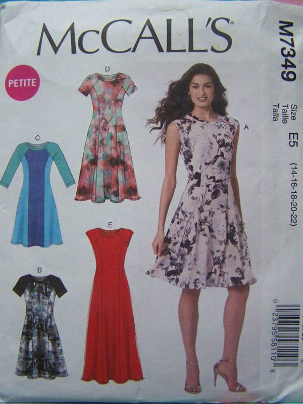 Picture of 67 McCALL'S M7349: DRESS SIZE 14-22
