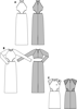 Picture of B87 BURDA 6858: DRESS SIZE 6-16