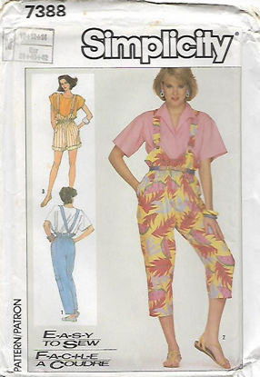 Picture of C127 SIMPLICITY 7388: SUSPENDER PANTS IN 3 LENGTHS SIZE 10-14