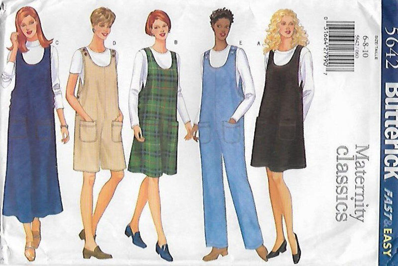 Picture of C151 BUTTERICK 5642: MATERNITY CLASSICS MIX & MATCH SIZE 6-10