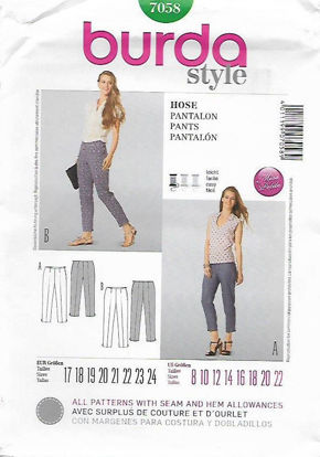 Picture of B82 BURDA 7058: PANTS SIZE 8-22