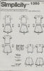 Picture of B114 SIMPLICITY 1350: GIRL'S TOP & SKIRT WITH ACCESSORIES SIZE 3-6