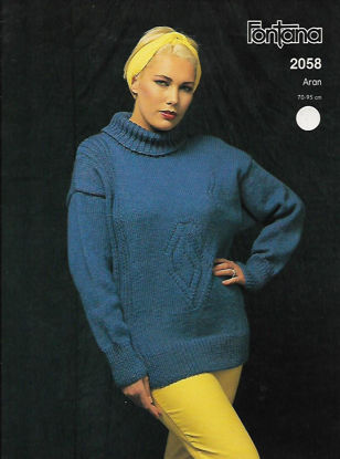 Picture of K4 FONTANA 2058: ARAN -  WOMEN'S JUMPER SIZE 70-95CM