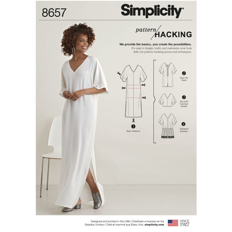 Picture of 2 SIMPLICITY 8657: KAFTAN WITH OPTIONS  SIZE 4-26
