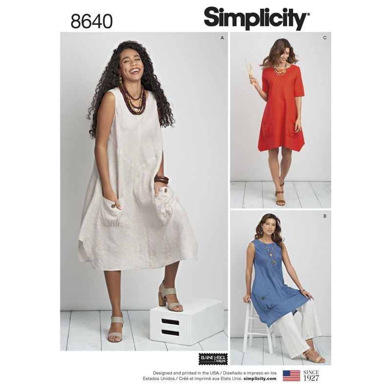 Picture of 65 SIMPLICITY 8640: DRESS OR TUNIC SIZE 10-16