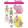 Picture of D12 SIMPLICITY 1952: DOLL'S CLOTHES & ACCESSORY'S  SIZE 15" OR 38cm