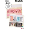 Picture of 56 SIMPLICITY S8860: LETTER, NUMBER & SYMBOL PILLOW SIZE 12" TALL