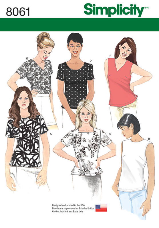 Picture of D12 SIMPLICITY 8061: TOPS SIZE 16-24