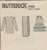 Picture of A29 BUTTERICK 4492: TOP, SKIRT & SCARF. SIZE 12-16