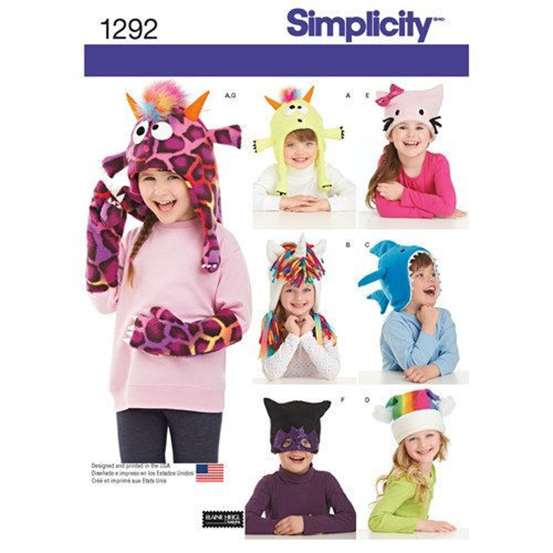 Picture of B24 SIMPLICITY 1292: CHILD'S HAT'S & MITTENS