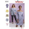 Picture of B136 SIMPLICITY 8550: TOP & DRESS SIZE 20-28