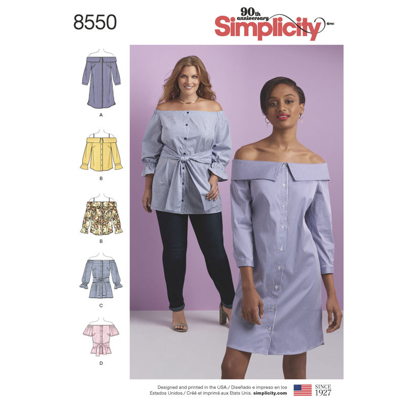 Picture of B136 SIMPLICITY 8550: TOP & DRESS SIZE 20-28