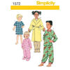 Picture of B135 SIMPLICITY 1572: CHILD'S SLEEPWEAR SIZE 3-6