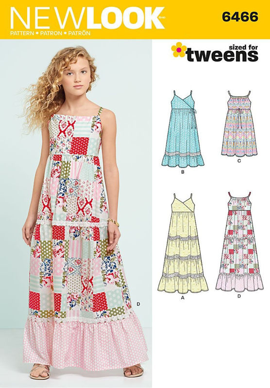 Picture of 27 NEW LOOK 6466: TWEENS DRESS SIZE 8-16
