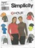 Picture of C324 SIMPLICITY 7842: WOMAN'S KNIT TOPS SIZE 12-16