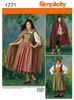 Picture of B229 SIMPLICITY 1771A: UNISEX MEDIEVAL COSTUME SIZE 8-18 (XS-XL)