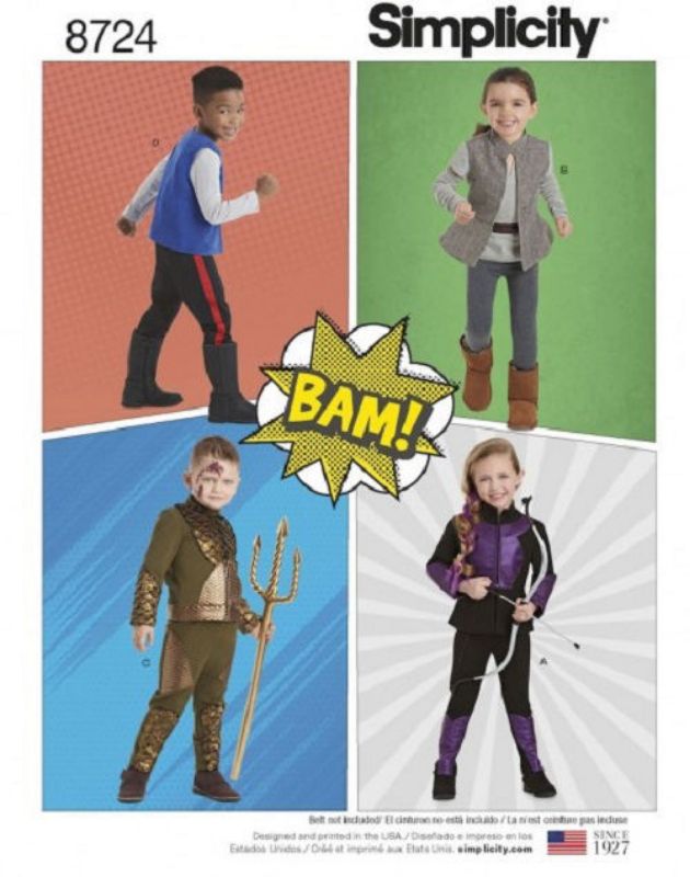 Picture of A86 SIMPLICITY 8724: CHILD'S UNISEX COSTUME SIZE 3-8