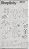 Picture of 82 SIMPLICITY 4001: CHILD'S COSTUMES SIZE 6M-4