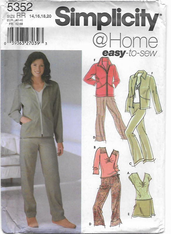 Picture of 11 SIMPLICITY 5352: MIX & MATCH SIZE 14-20