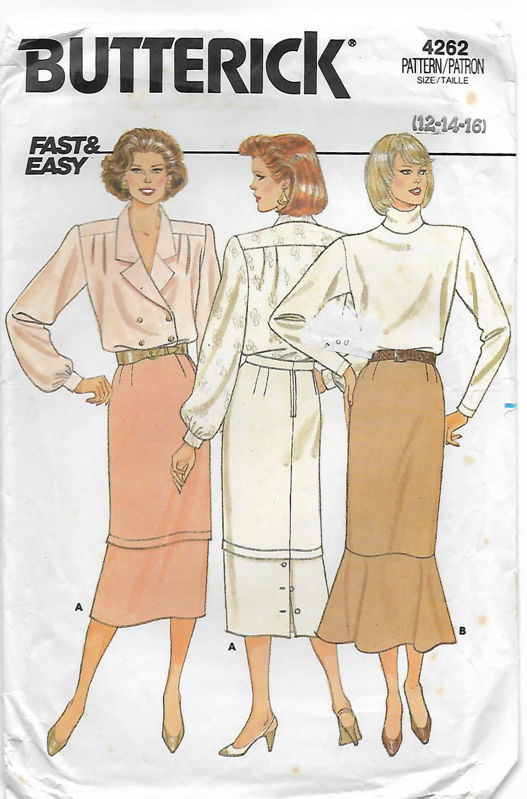Picture of C195 BUTTERICK 4262: SKIRT SIZE 12-16